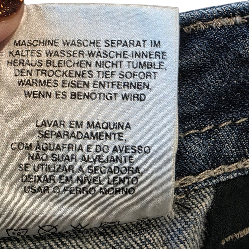 Miss Me Dark Blue Bootcut Jeans long - Picture 10 of 13